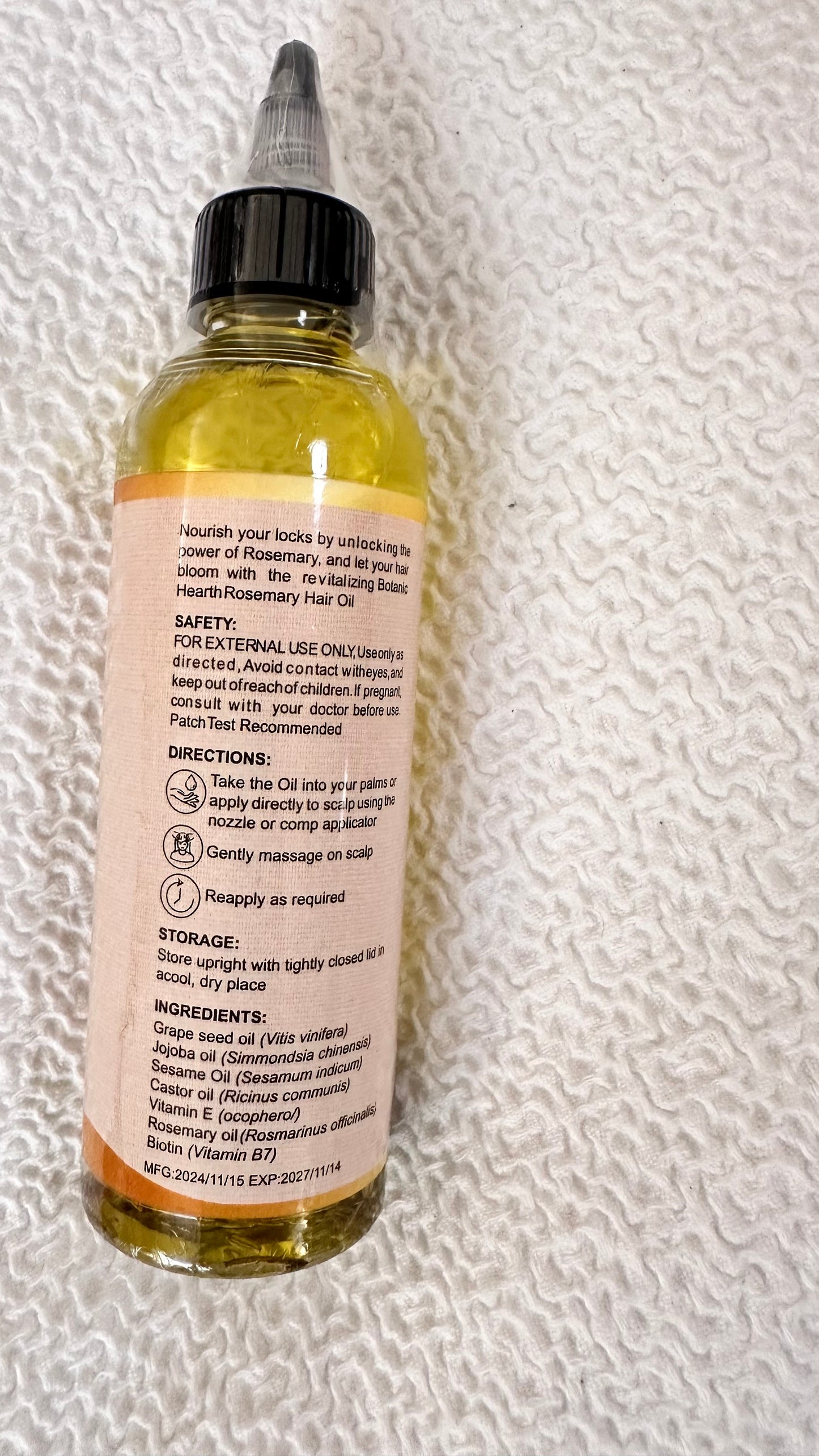 ROSEMARY HAIR GROWTH OIL