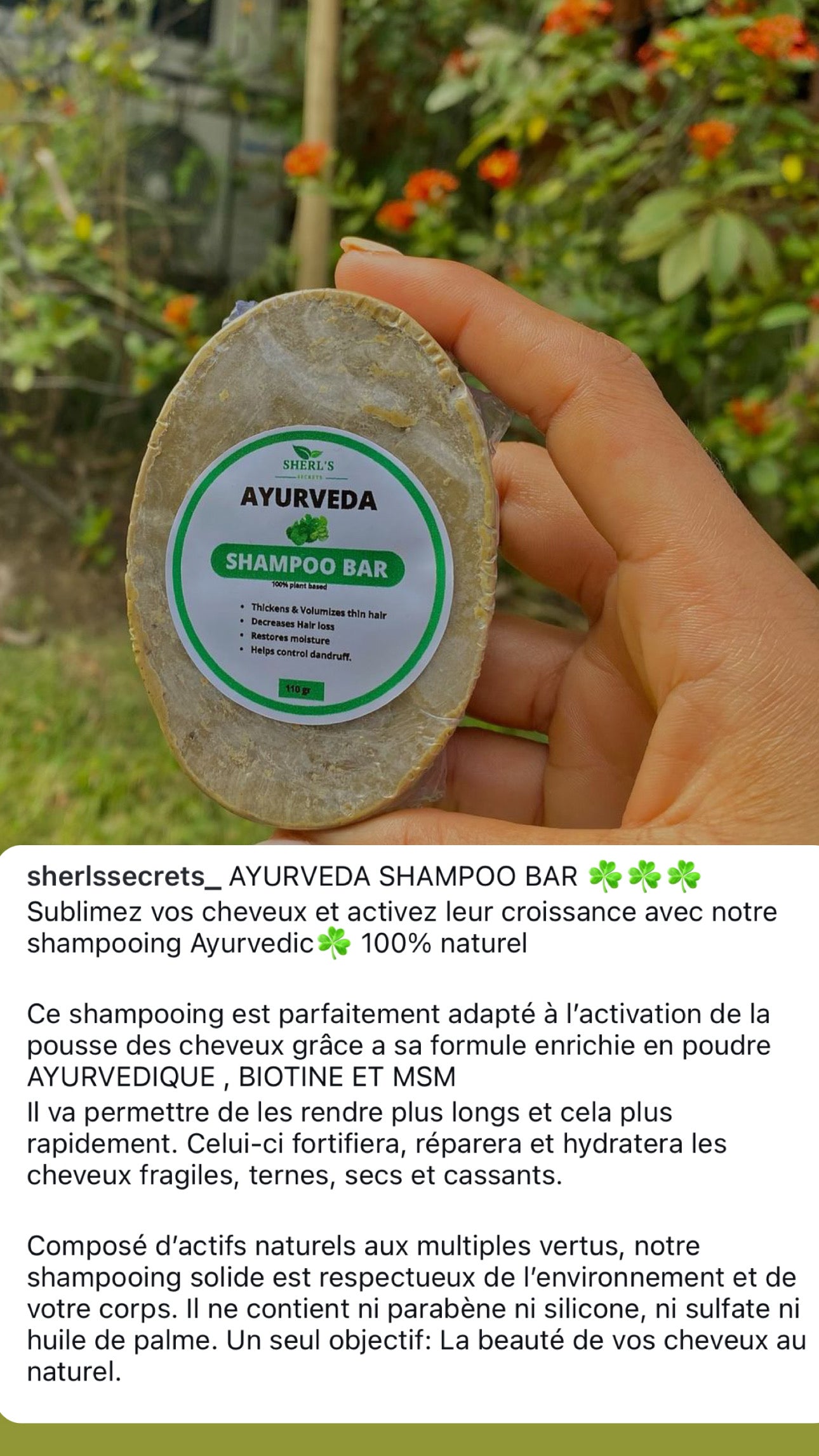 Hair growth Shampoo Bar