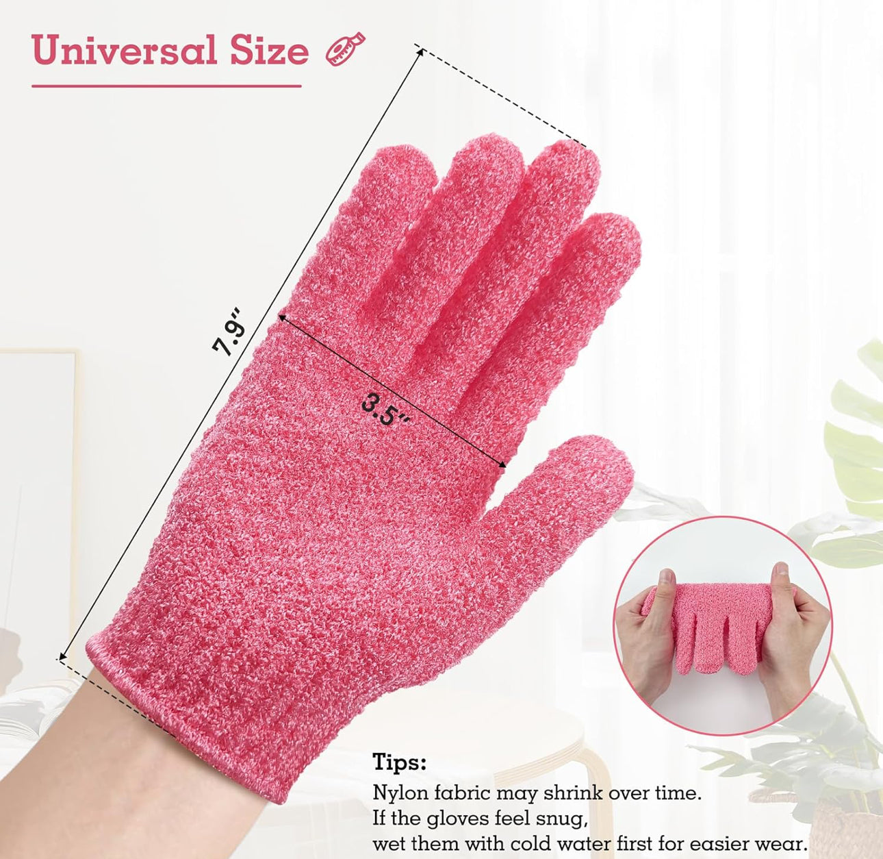 EXFOLIATING GLOVES For Glowing skin 1 Pairs