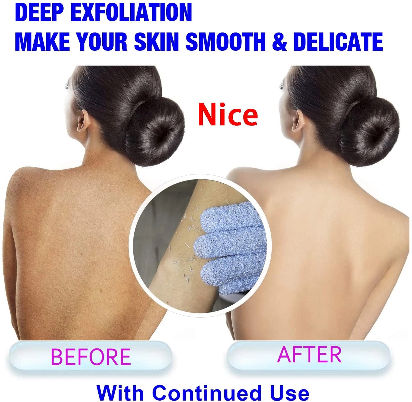 EXFOLIATING GLOVES For Glowing skin 1 Pairs