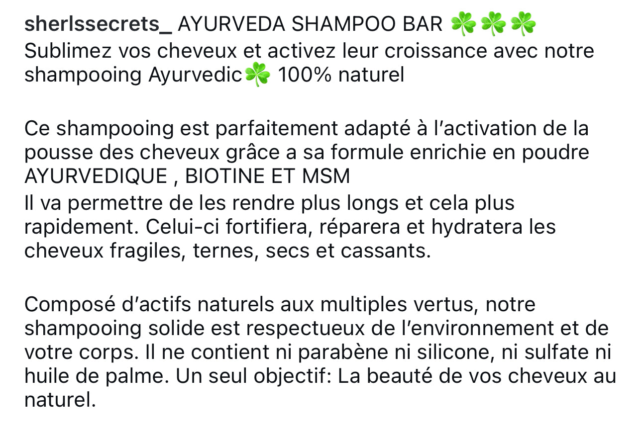 Hair growth Shampoo Bar