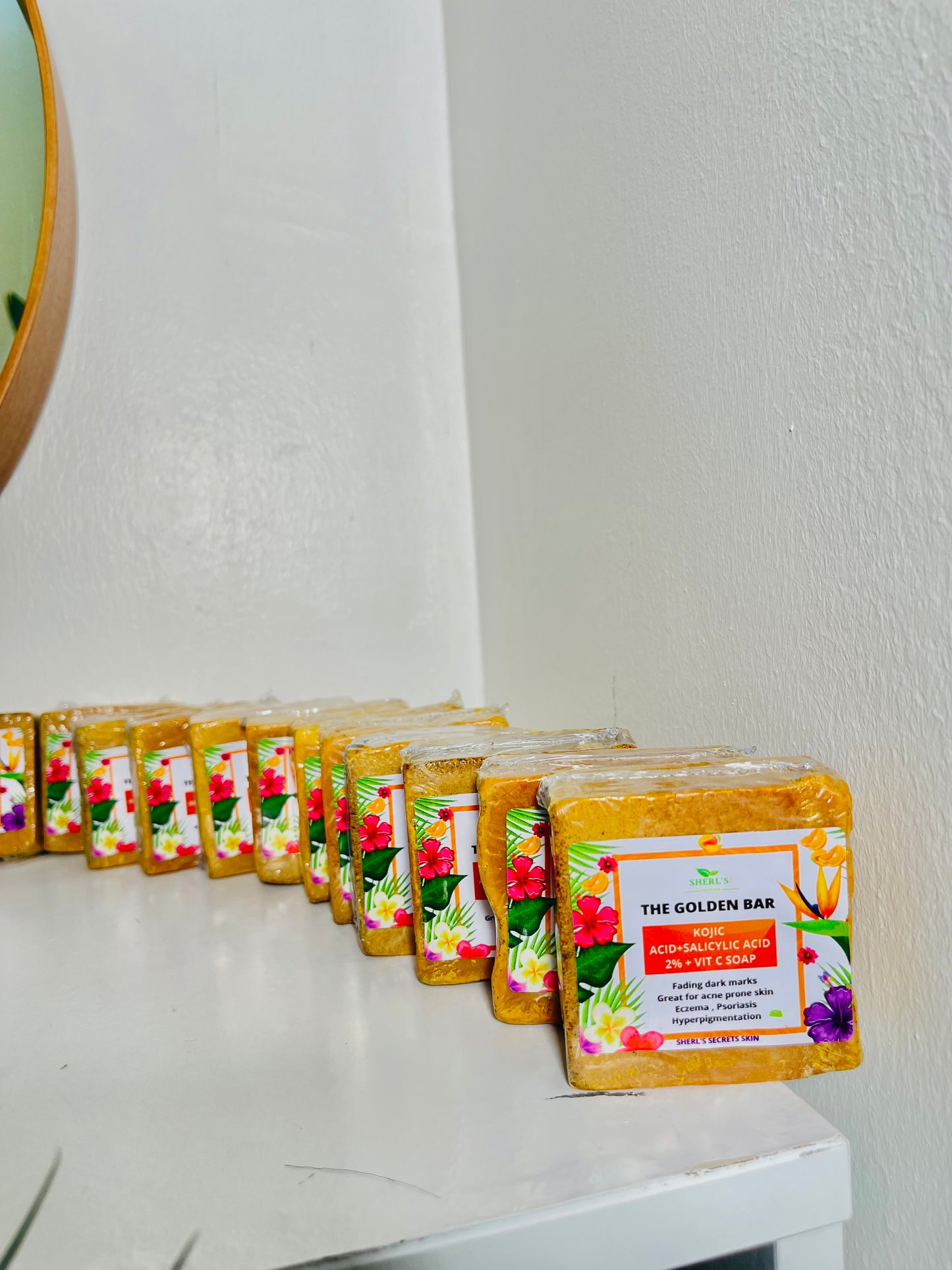 12 Golden Bar soap