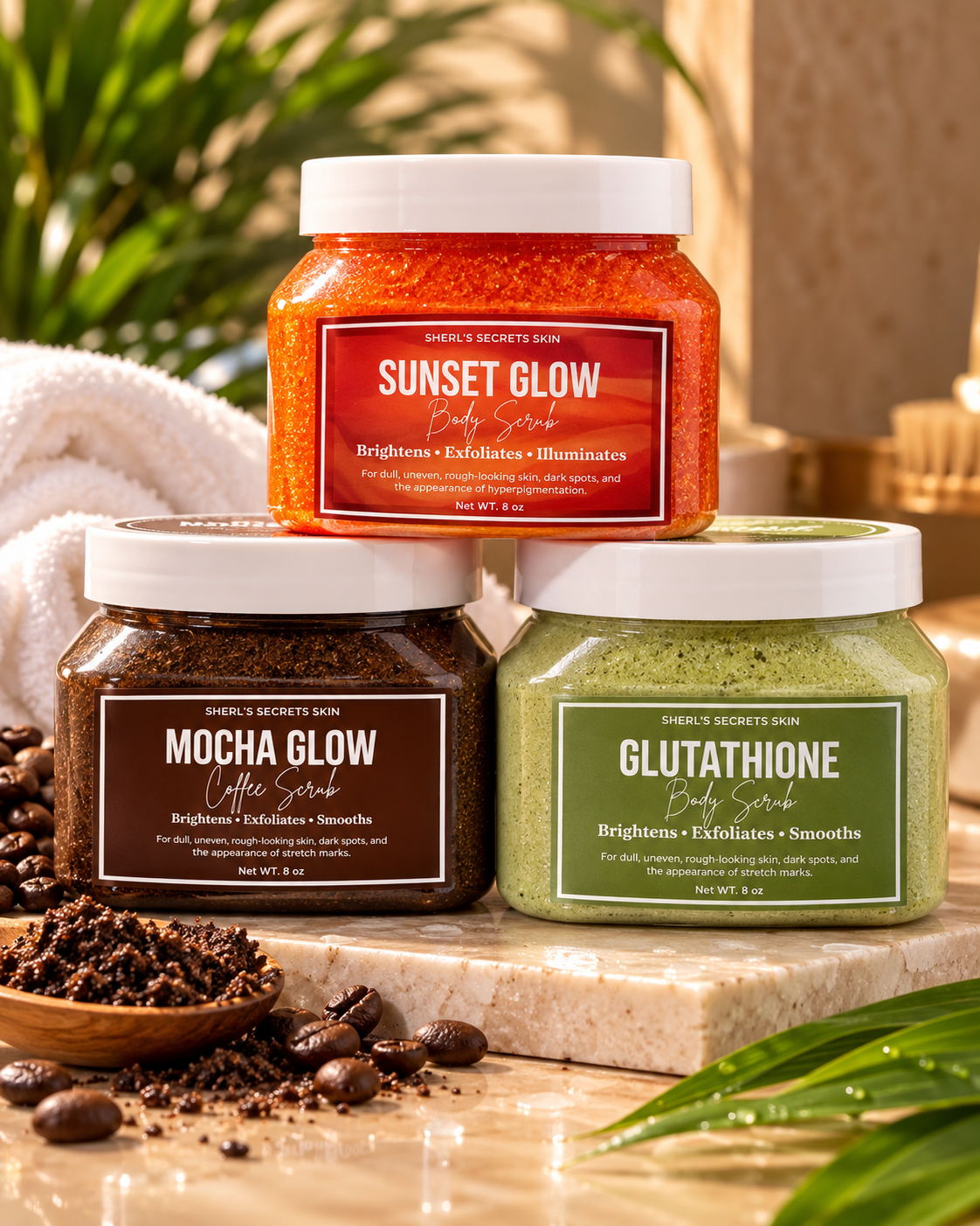 THE GLOW TRIO BODY Scrub Bundle
