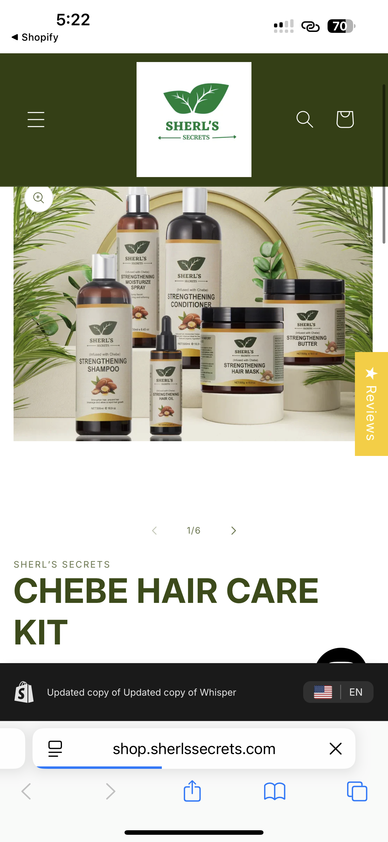 Hair care products COLLECTION