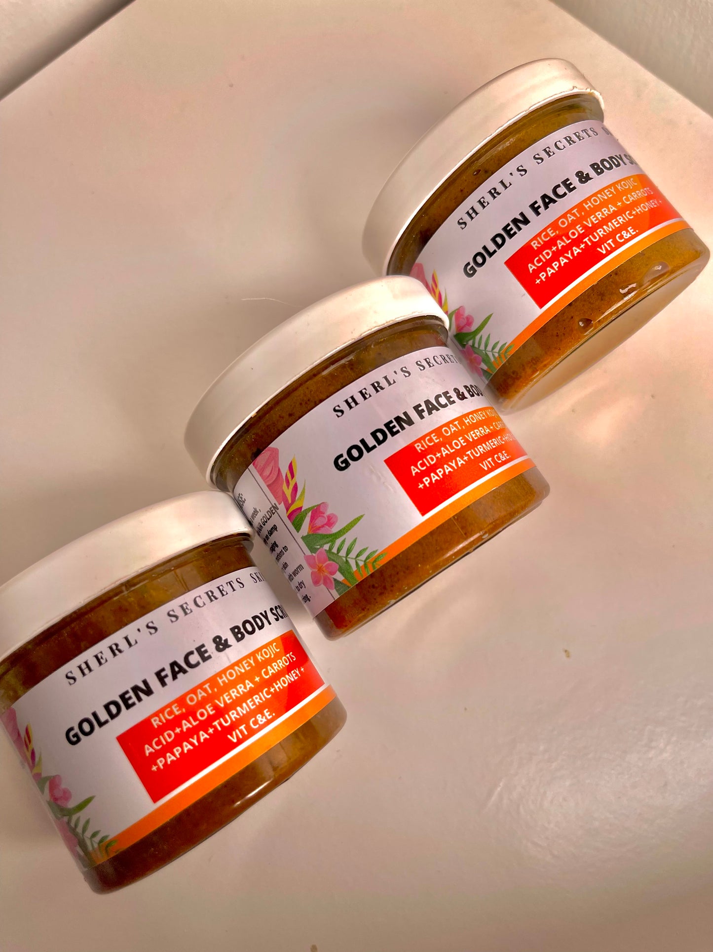 3 Golden Face & Body Scrub