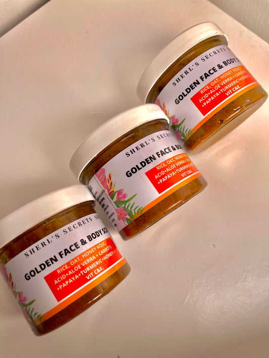 3 Golden Face & Body Scrub